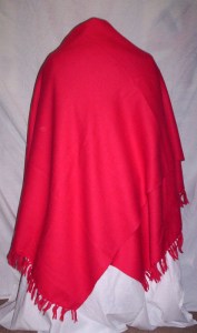 Red Wool Shawl