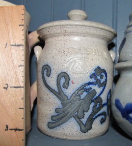 This little guy does not go to events because it was Grandma's. If I had one in the same size, I would use it for preserves. 