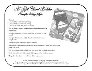 Gift Card Holder Template