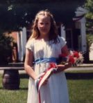 Anna as a pre-teen dressed for the Independence Day parade at GCVM.